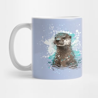 Watercolor Sea Otter Mug